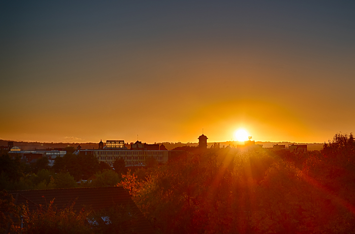 Autumn Sunset over Wigan